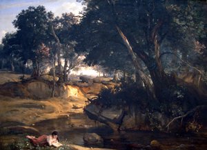 Forest of Fontainebleau by Jean Baptiste Camille Corot